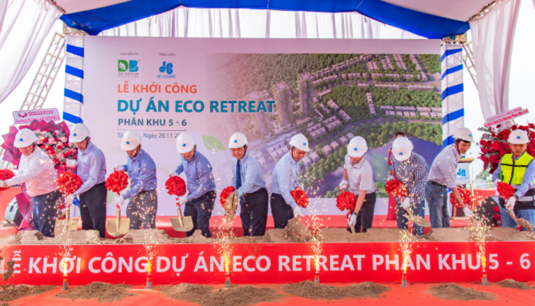 Hòa Bình khởi công 2 phân khu tại “siêu” dự án Eco Retreat của Nhà sáng lập Ecopark