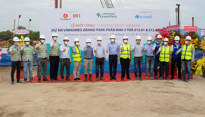Hòa Bình khởi công Vinhomes Grand Park Phân khu 3, Tòa S15.01 và S15.05