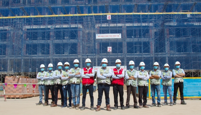 Hòa Bình tổ chức cất nóc dự án Picity High Park Khối nhà C4