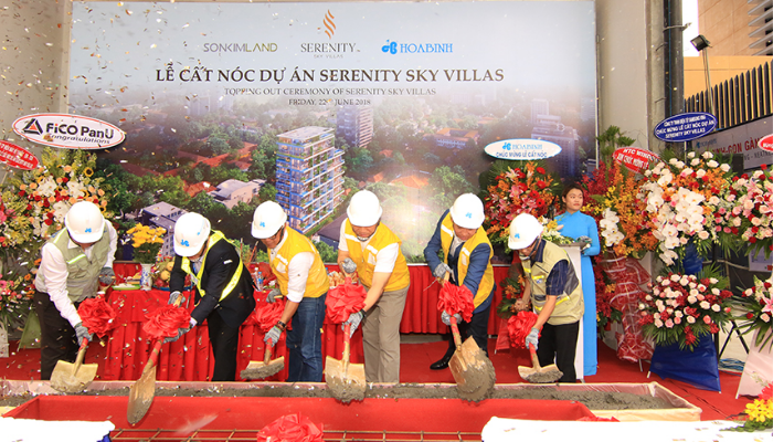 Cất nóc dự án “biệt thự trên không” Serenity Sky Villas