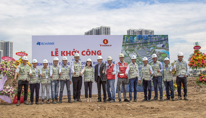 Tập đoàn Xây dựng Hòa Bình khởi công Khu Thấp tầng Vinhomes River Park Phân khu OASIS – Khu C (C19-C40)