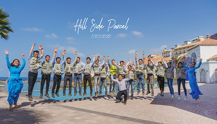 Hòa Bình cất nóc Công trình Hill Side Khu Parcel 1,2