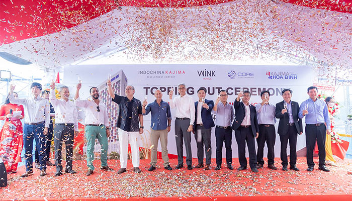 Vượt thử thách, Hòa Bình cất nóc Khách sạn Wink Trần Hưng Đạo đúng tiến độ