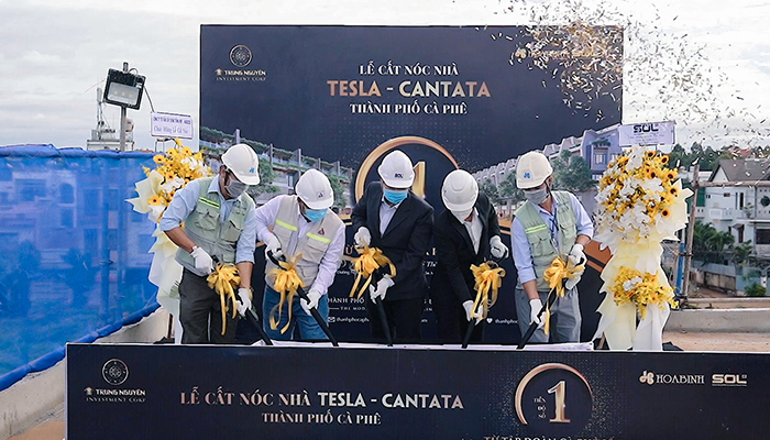 Hòa Bình cất nóc dự án đầu tiên tại Thành phố cà phê