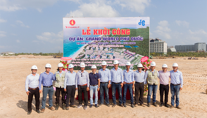 Tập đoàn Xây dựng Hòa Bình khởi công dự án Grand World Phú Quốc