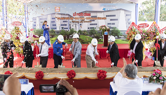 Tập đoàn Xây dựng Hòa Bình khởi công dự án đầu tiên tại tỉnh Vĩnh Long