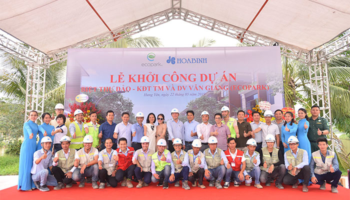 Hòa Bình khởi công xây dựng dự án Văn Giang Ecopark tại Hưng Yên