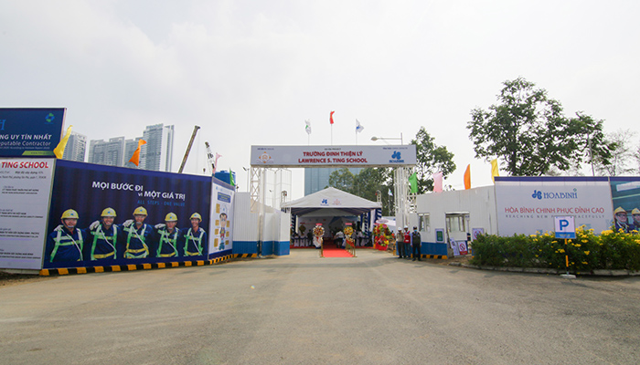 Hòa Bình khởi công dự án Trường Đinh Thiện Lý – Lawrence S. Ting