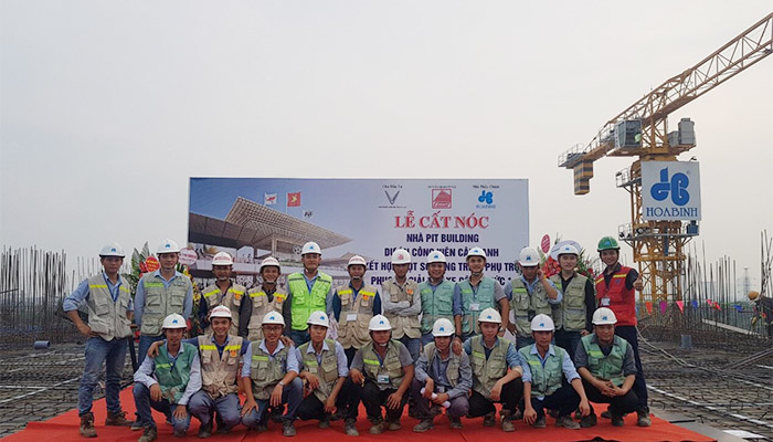 Tập đoàn Xây dựng Hòa Bình cất nóc công trình nhà PIT Building