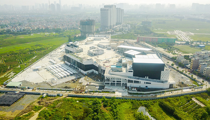 Tiến độ dự án Aeon Mall Hà Đông: Hoàn thiện hạng mục quan trọng Big Canopy