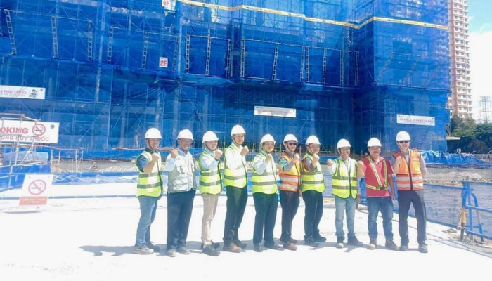 Chủ tịch Kepple Land đến thăm dự án Celesta Rise do Hòa Bình thi công