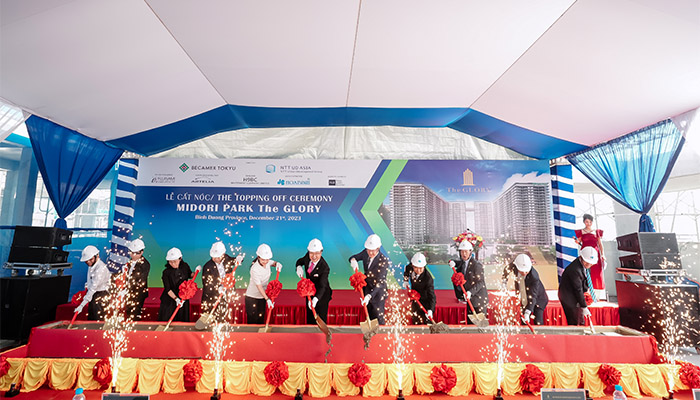 Tăng tốc về đích, Hòa Bình cất nóc dự án trọng điểm Midori Park the Glory tại Thành phố mới Bình Dương
