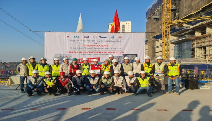 Dự án Khách sạn 5 sao Hyatt đạt 1 triệu giờ công an toàn