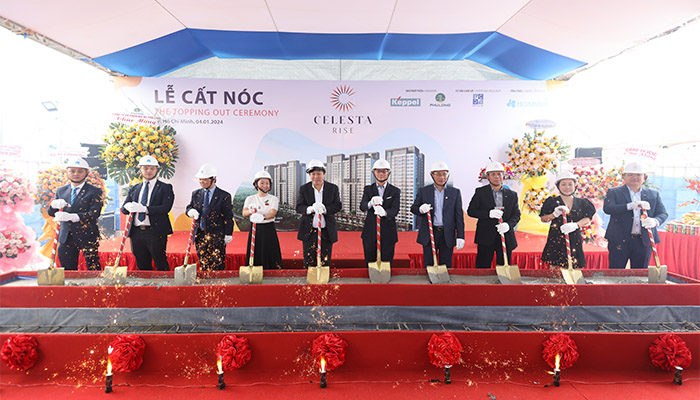 Hòa Bình cất nóc dự án Celesta Rise đúng kế hoạch đề ra