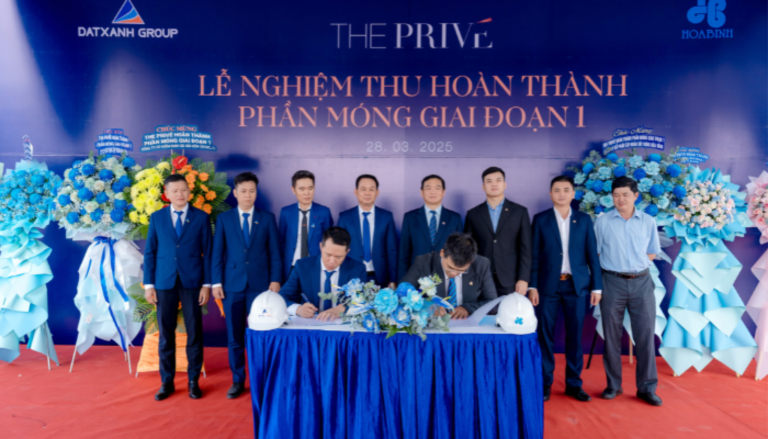 Lễ Hoàn thành phần móng Giai đoạn 1 dự án The Privé